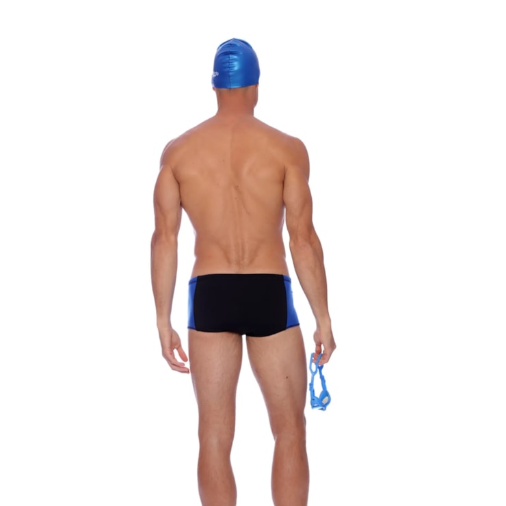 Sunga Tradicional Speedo Recorte Lateral Masculina - Preta
