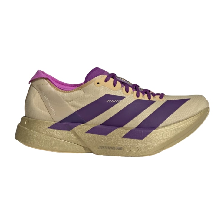 Tênis Adidas Adizero Adios Pro 4 Feminino - Bege/Roxo