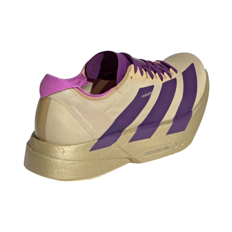 Tênis Adidas Adizero Adios Pro 4 Feminino - Bege/Roxo