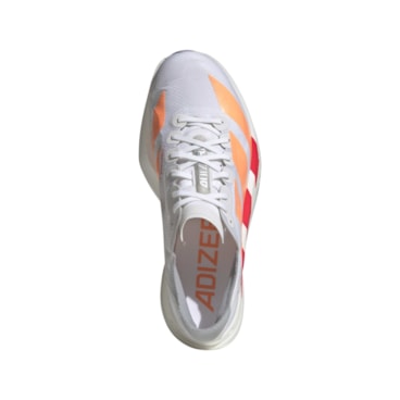 Tênis Adidas Adizero Adios Pro 4 Feminino - Branco/Laranja