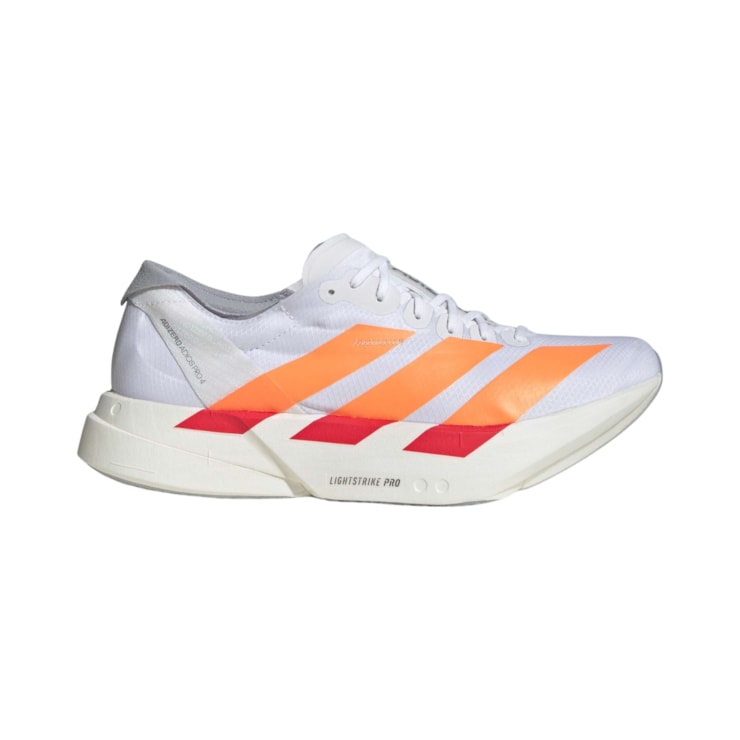 Tênis Adidas Adizero Adios Pro 4 Masculino - Branco/Laranja