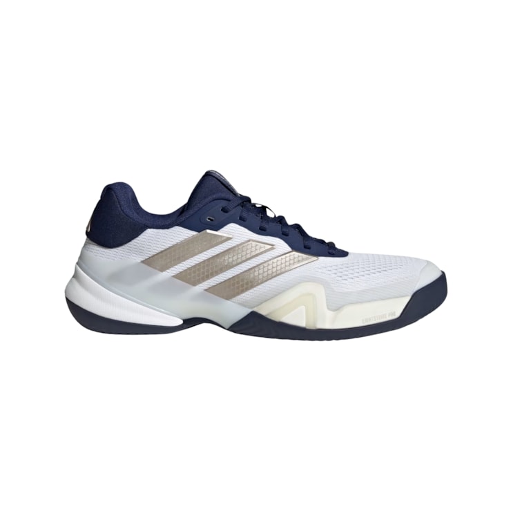 Tênis Adidas Barricade 14 Saibro Masculino - Branco/Azul