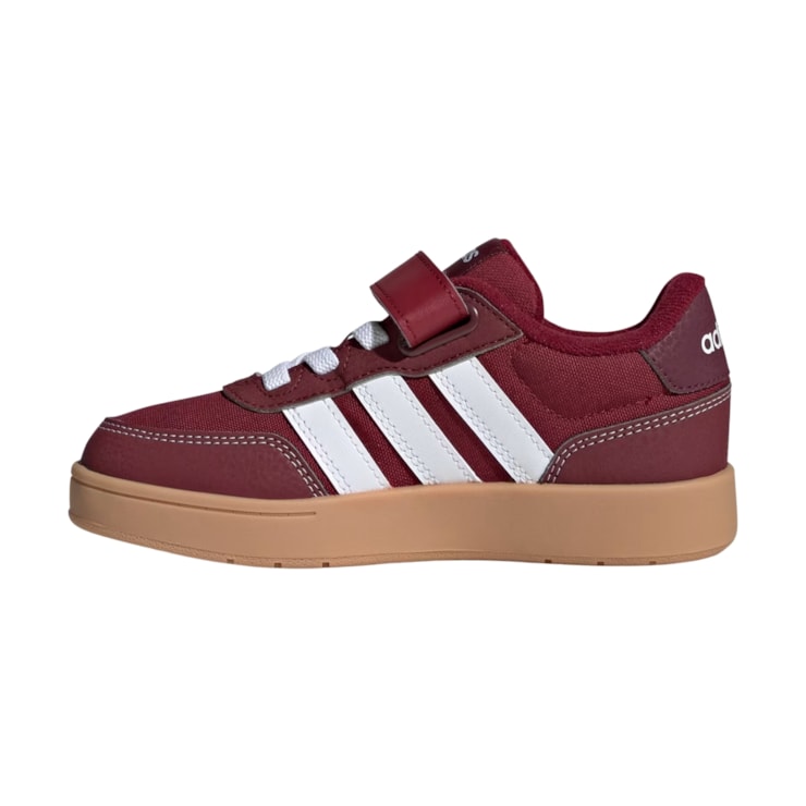 Tênis Adidas Breakbase Velcro Infantil - Bordô