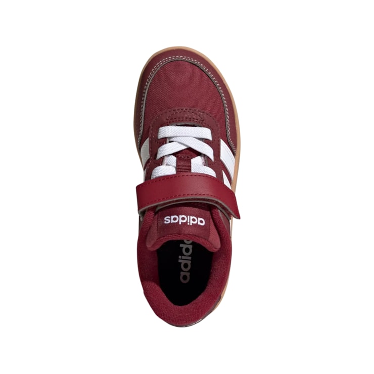 Tênis Adidas Breakbase Velcro Infantil - Bordô