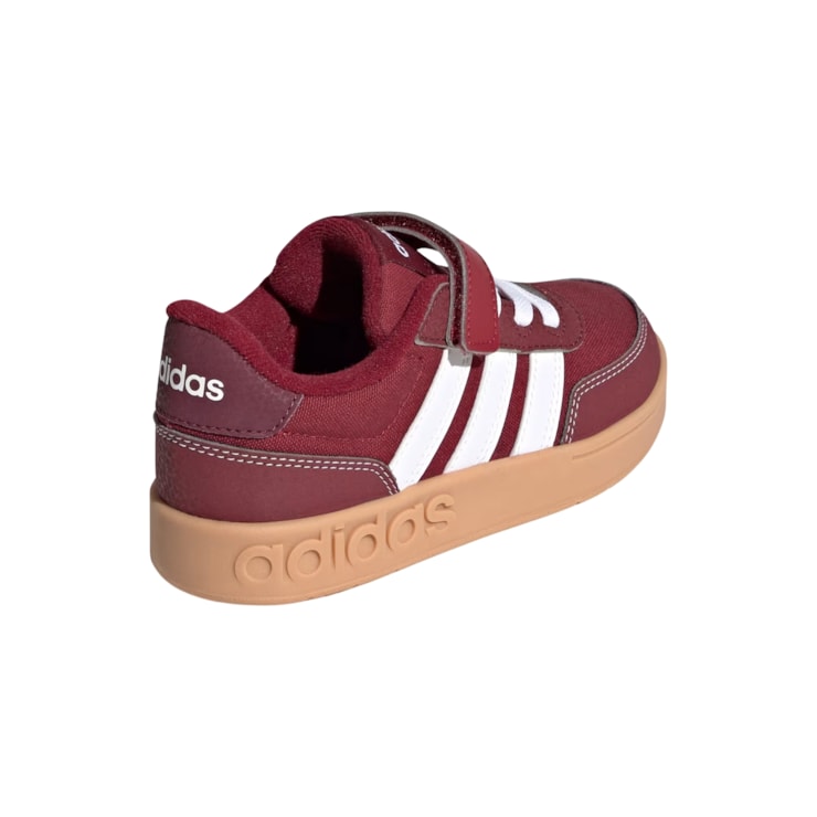 Tênis Adidas Breakbase Velcro Infantil - Bordô