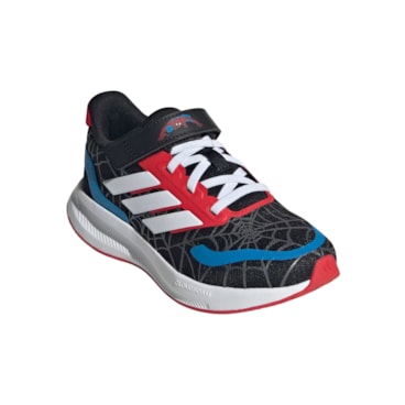 Tênis Adidas Marvel Runfalcon Spider-Man Infantil - Preto/Branco
