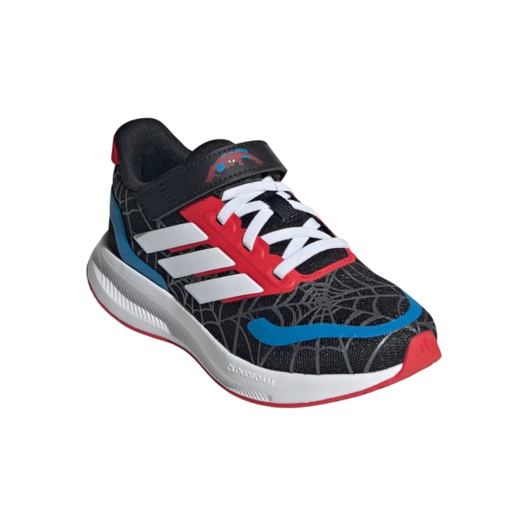 Tênis Adidas Marvel Runfalcon Spider-Man Infantil - Preto/Branco