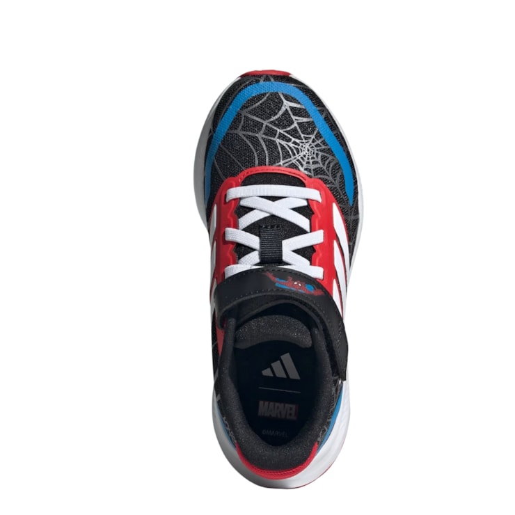 Tênis Adidas Marvel Runfalcon Spider-Man Infantil - Preto/Branco