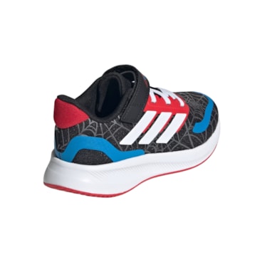 Tênis Adidas Marvel Runfalcon Spider-Man Infantil - Preto/Branco