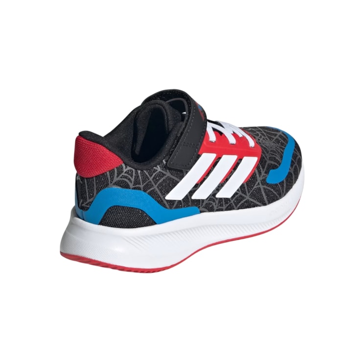 Tênis Adidas Marvel Runfalcon Spider-Man Infantil - Preto/Branco