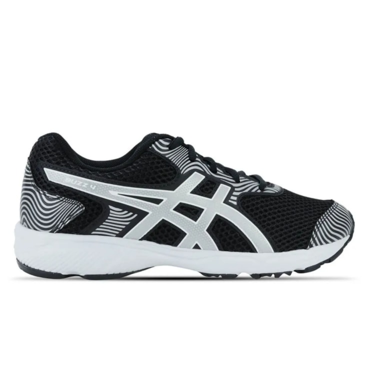 Tênis Asics Buzz 4 Infantil - Preto/Cinza