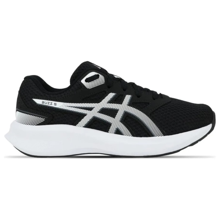 Tênis Asics Buzz 5 GS Infantil - Preto/Branco