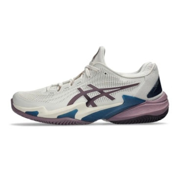 Tênis Asics Court FF 3 Saibro Feminino - Bege/Roxo