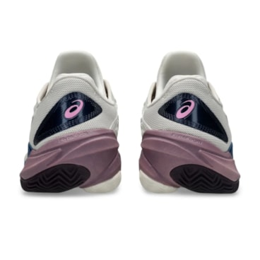 Tênis Asics Court FF 3 Saibro Feminino - Bege/Roxo