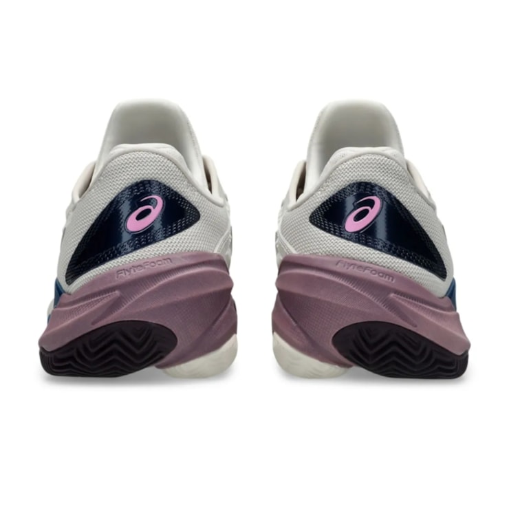 Tênis Asics Court FF 3 Saibro Feminino - Bege/Roxo