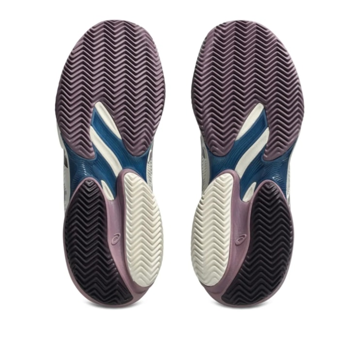 Tênis Asics Court FF 3 Saibro Feminino - Bege/Roxo