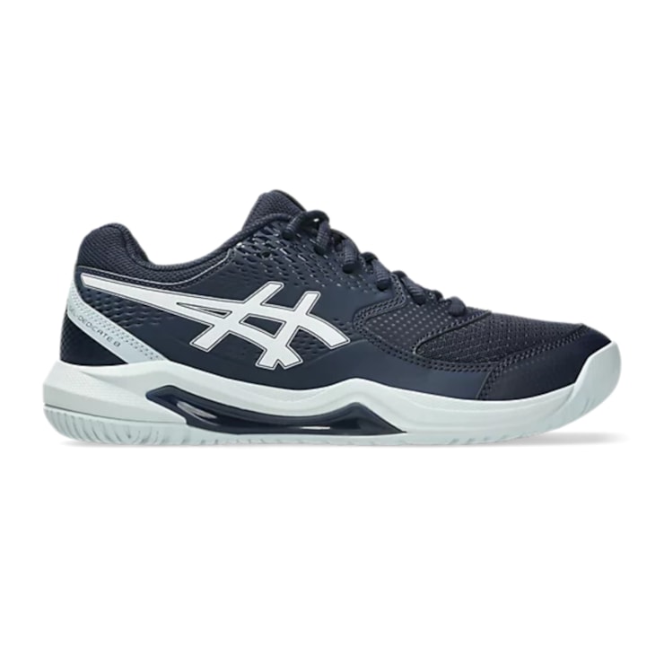 Tênis Asics Gel-Dedicate 8 Quadra Rápida Feminino - Marinho/Branco