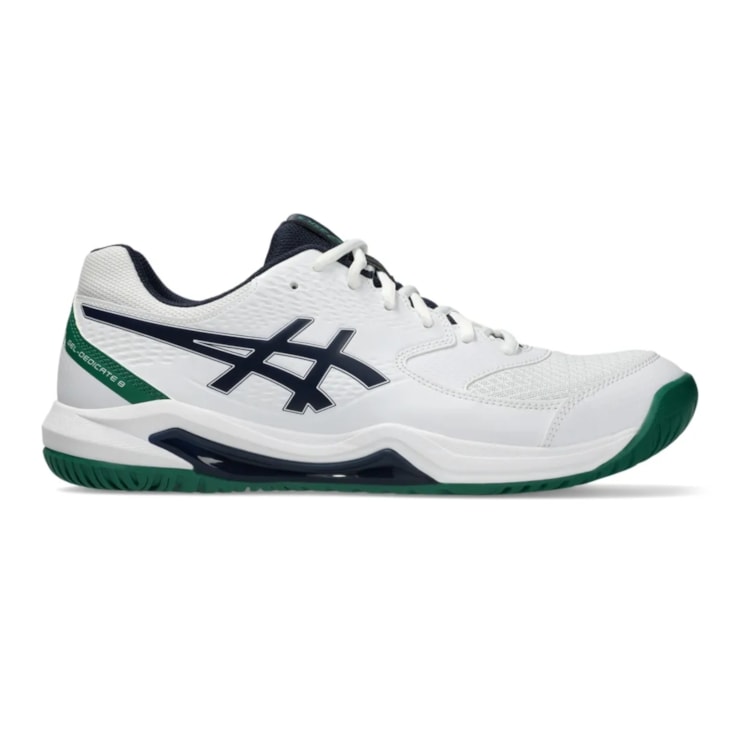 Tênis Asics Gel-Dedicate 8 Quadra Rápida Masculino - Branco/Azul