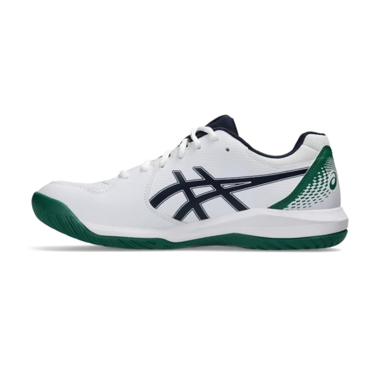 Tênis Asics Gel-Dedicate 8 Quadra Rápida Masculino - Branco/Azul