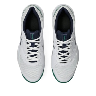 Tênis Asics Gel-Dedicate 8 Quadra Rápida Masculino - Branco/Azul