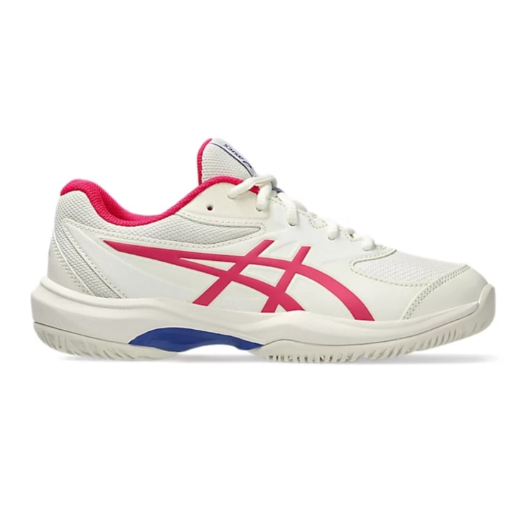 Tênis Asics Gel-Game Grade School Quadra Rápida Infantil - Bege/Rosa