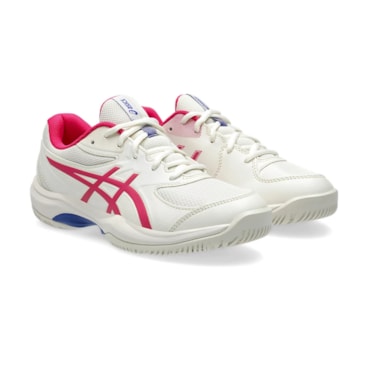 Tênis Asics Gel-Game Grade School Quadra Rápida Infantil - Bege/Rosa