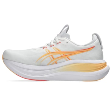 Tênis Asics Gel Nimbus 28 Feminino - Branco/Laranja