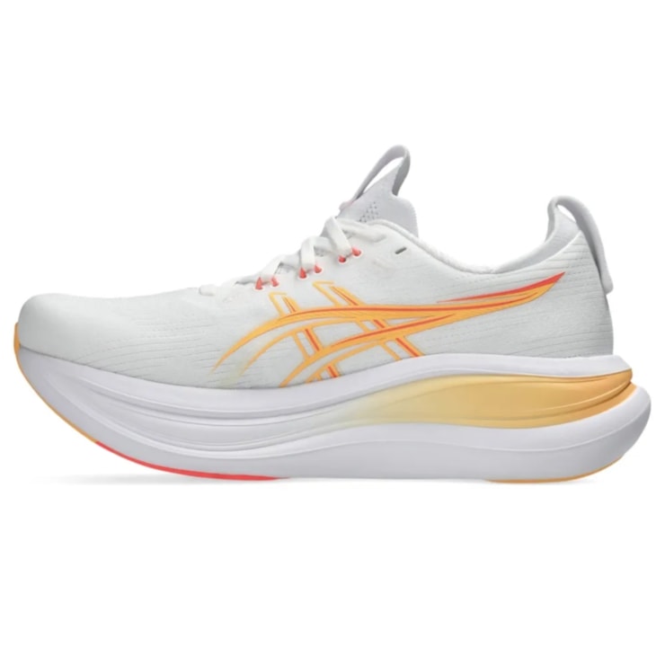 Tênis Asics Gel Nimbus 28 Feminino - Branco/Laranja