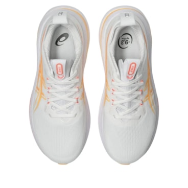 Tênis Asics Gel Nimbus 28 Feminino - Branco/Laranja
