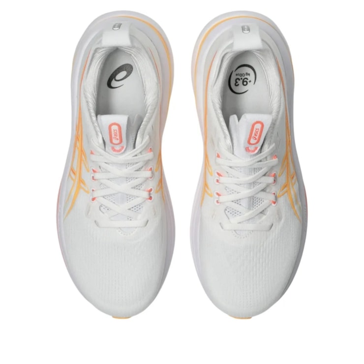 Tênis Asics Gel Nimbus 28 Feminino - Branco/Laranja