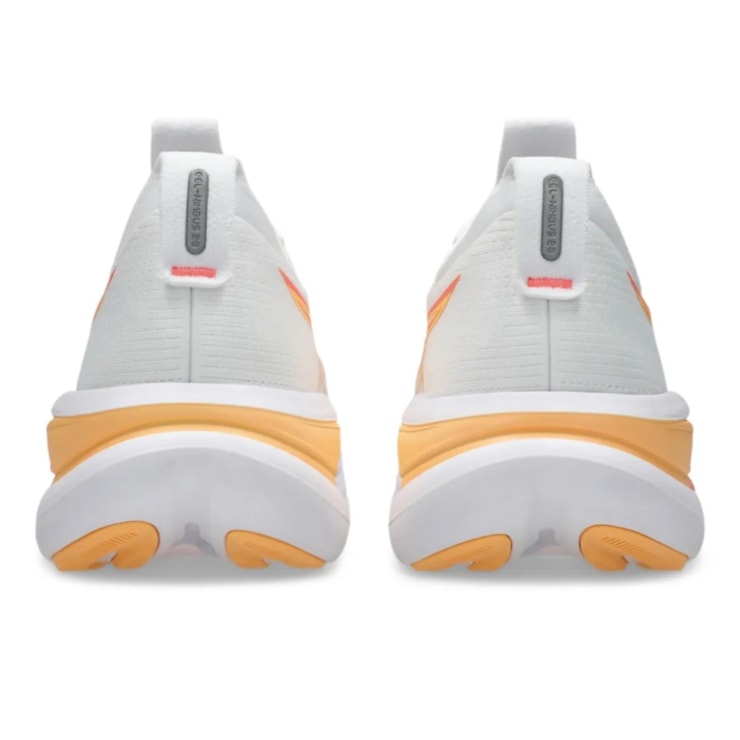 Tênis Asics Gel Nimbus 28 Feminino - Branco/Laranja