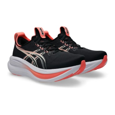Tênis Asics Gel-Nimbus 28 Feminino - Preto/Rosa