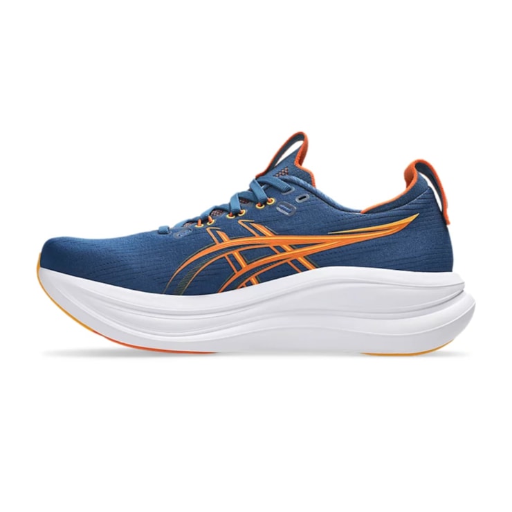 Tênis Asics Gel-Nimbus 28 Masculino - Azul/Laranja