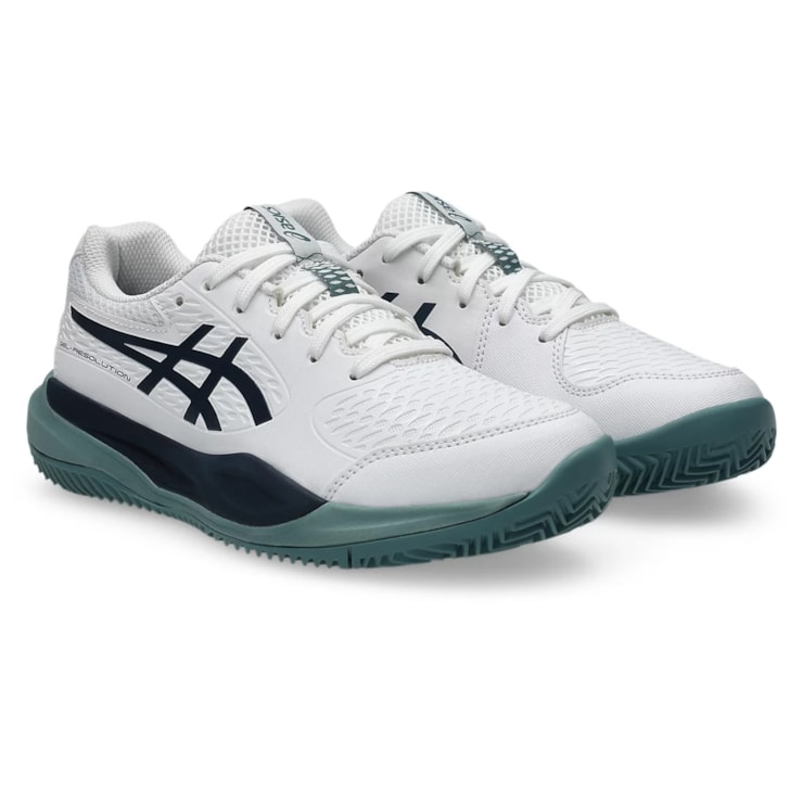 Tênis Asics Gel-Resolution X Gs Saibro Infantil - Branco/Verde
