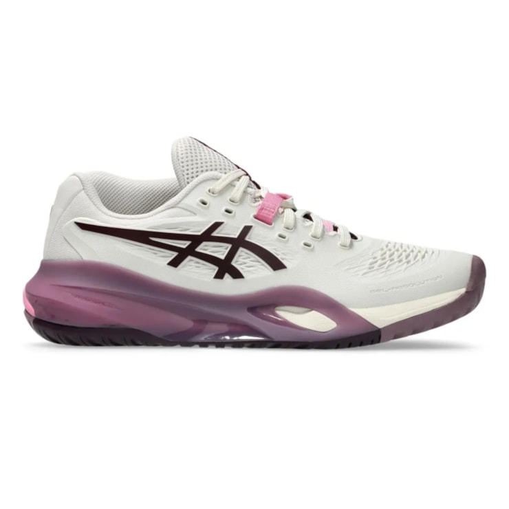 Tênis Asics Gel-Resolution X Quadra Rápida Feminino - Branco/Roxo