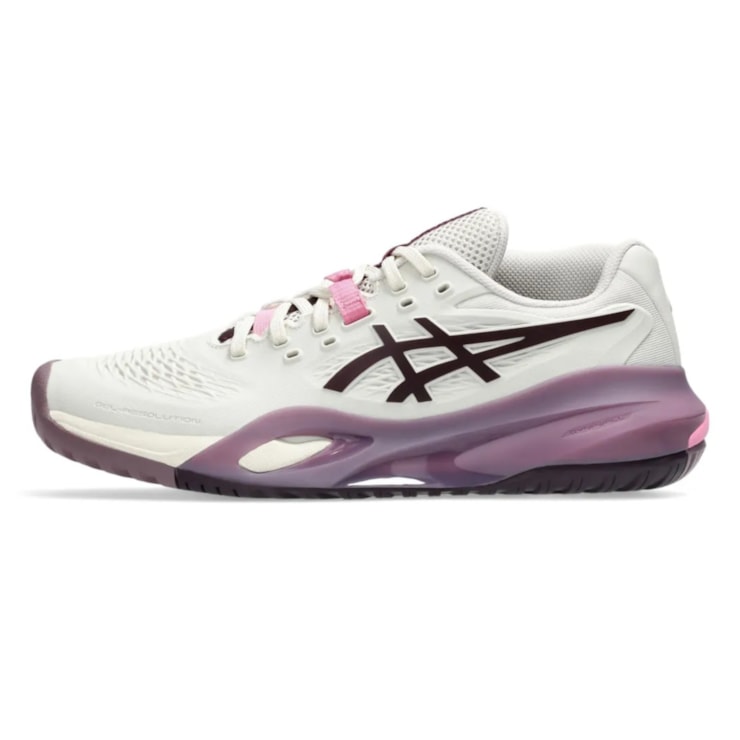 Tênis Asics Gel-Resolution X Quadra Rápida Feminino - Branco/Roxo