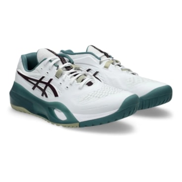 Tênis Asics Gel-Resolution X Quadra Rápida Masculino  - Branco/Verde