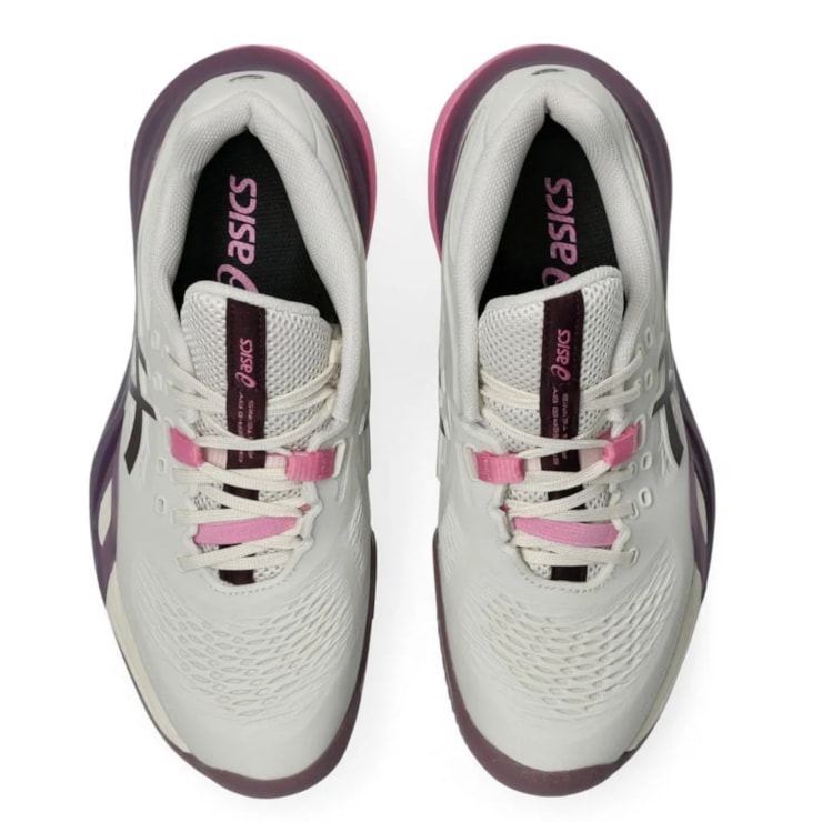 Tênis Asics Gel- Resolution X Saibro Feminino - Bege/Roxo