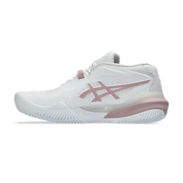 Tênis Asics Gel-Resolution X Saibro Feminino - Branco/Rosa