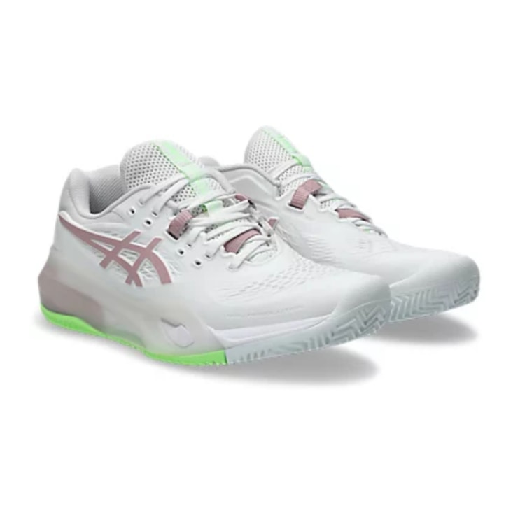 Tênis Asics Gel-Resolution X Saibro Feminino - Branco/Rosa