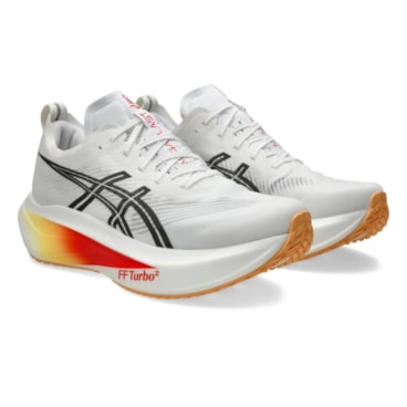 Tênis Asics Megablast Unissex - Branco/Laranja