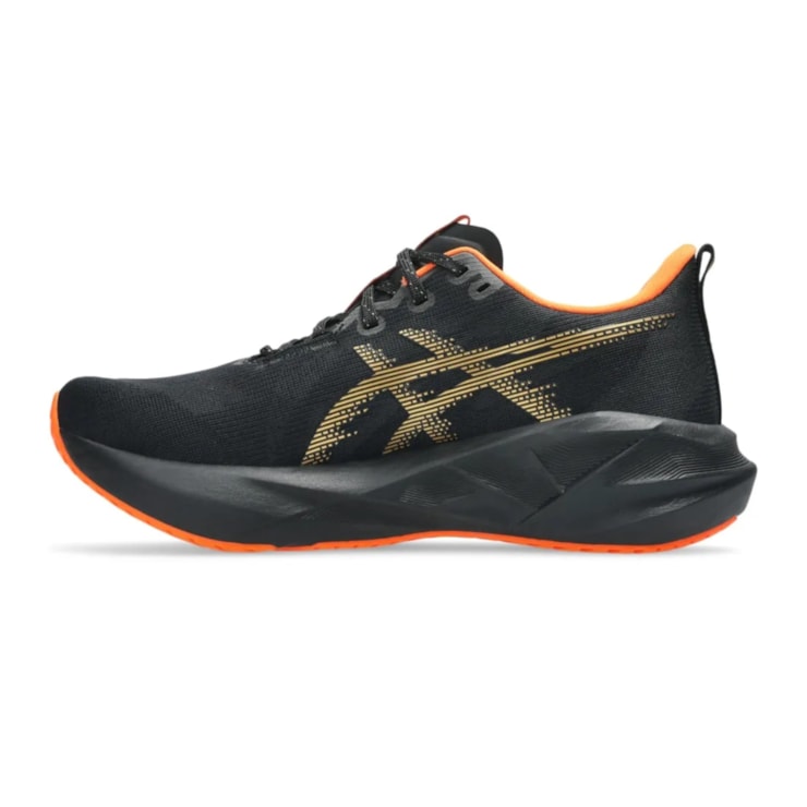 Tênis Asics Novablast 5 Senna Samurai Feminino - Preto/Dourado