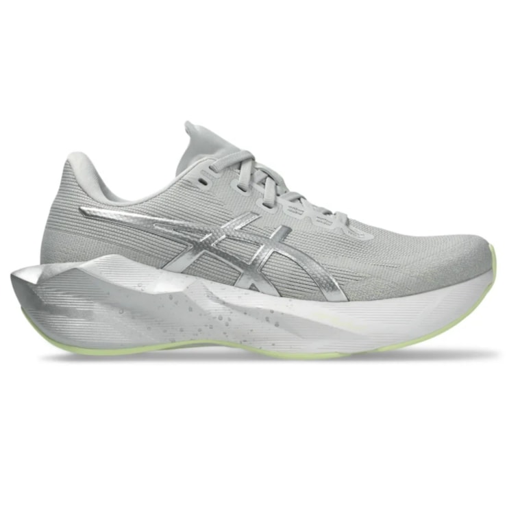 Tênis Asics Novablast 6 Platinum Feminino - Cinza/Prata