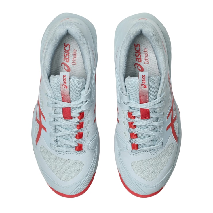 Tênis Asics Solution Speed FF 4 Saibro Feminino - Azul/Vermelho