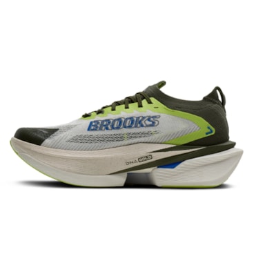 Tênis Brooks Hyperion Max 3 Vs Pynrs Masculino - Branco/Verde