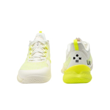Tênis Lacoste Ag-Lt23 Ultra X Medvedev All Court Masculino - Branco/Amarelo