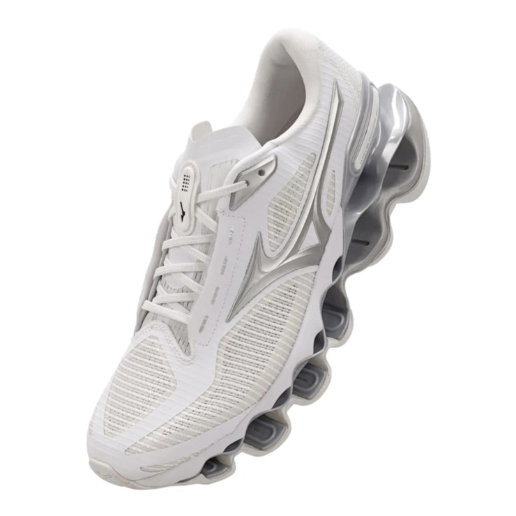 Tenis Mizuno Wave Prophecy 15 Masculino - Branco/Prata
