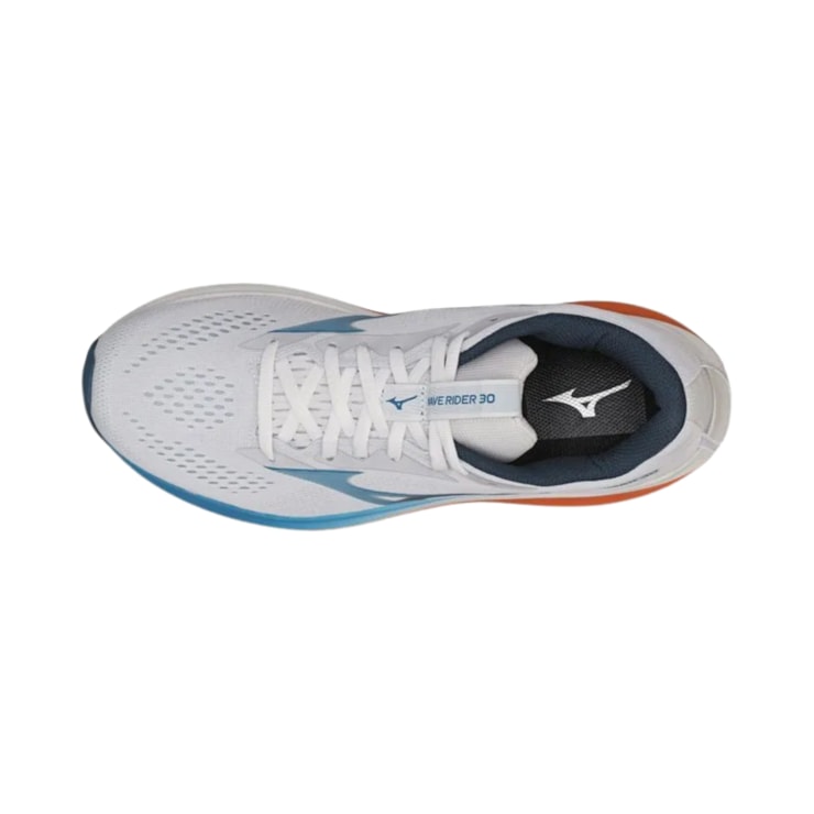 Tênis Mizuno Wave Rider 30 Masculino - Branco/Azul