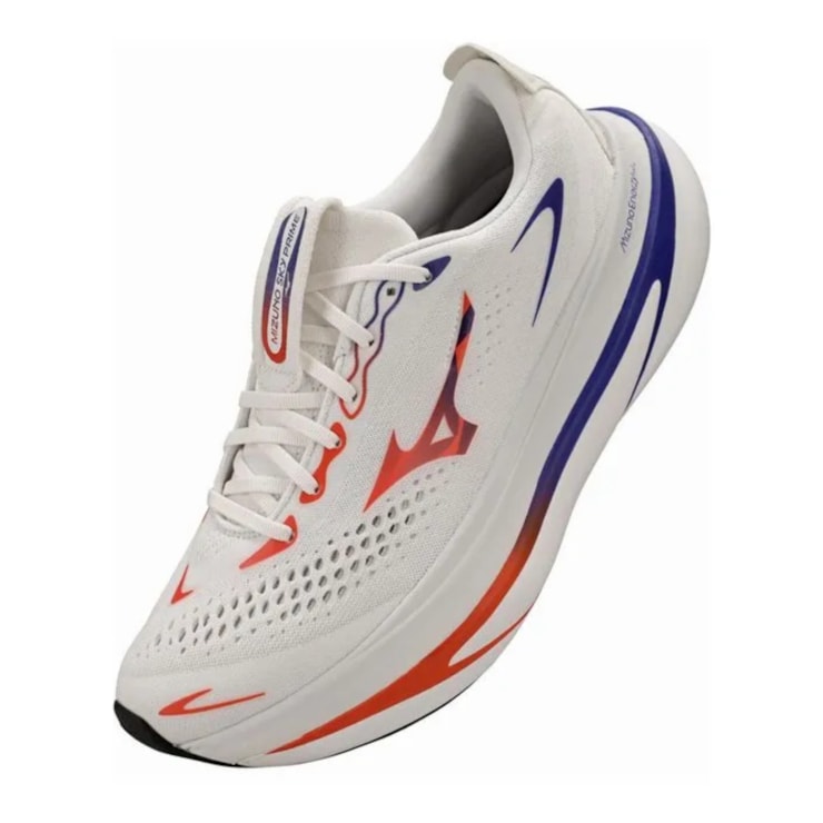 Tênis Mizuno Wave Sky Prime Masculino - Branco/Azul