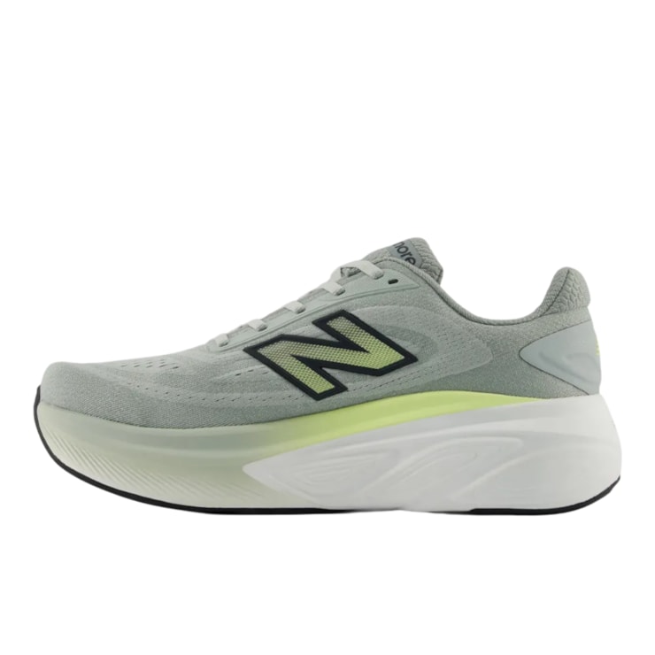 Tênis New Balance Fresh Foam X More V6 Masculino - Cinza/Amarelo